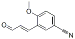 Benzonitrile, 4-methoxy-3-[(1E)-3-oxo-1-propenyl]- (9CI) Structure