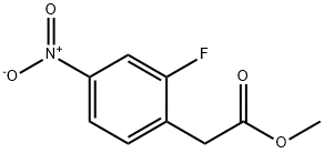 2-氟-4-硝基苯乙酸甲酯, 337529-74-5, 结构式