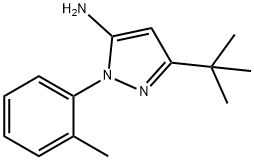 3-叔丁基-1-(2-甲基苯基)-1H-吡唑-5-胺 结构式