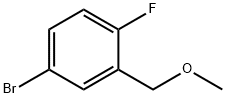 4-BROMO-1-FLUORO-2-(METHOXYMETHYL) BENZENE Struktur