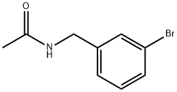 N-(3-ブロモベンジル)アセトアミド 化学構造式