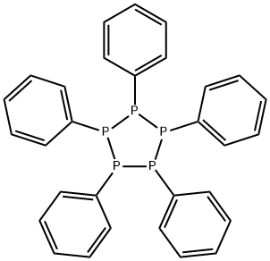 1,2,3,4,5-Pentaphenyl-1,2,3,4,5-pentaphosphacyclopentane Structure