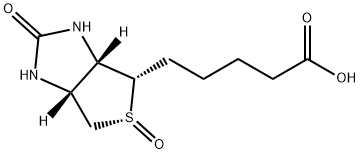 [3aS,4S,6aR,(+)]-Hexahydro-2-oxo-1H-thieno[3,4-d]imidazole-4-pentanoic acid 5-oxide Structure