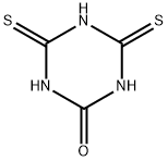 テトラヒドロ-4,6-ジチオキソ-1,3,5-トリアジン-2(1H)-オン 化学構造式