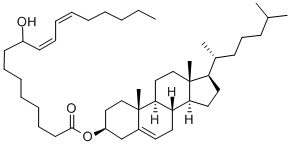 (+/-)-9-HYDROXY-10E,12Z-OCTADECADIENOIC ACID, CHOLESTERYL ESTER Structure