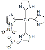tetrakis(imidazolyl)copper(II) dinitrate Structure