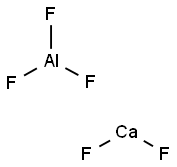 calcium pentafluoroaluminate Struktur