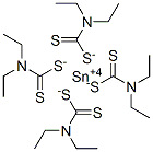 tin tetra(diethyldithiocarbamate) Structure
