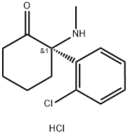 (S)-(+)-Ketamine hydrochloride 化学構造式