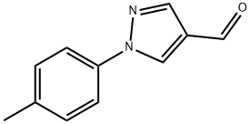 1-(4-メチルフェニル)-1H-ピラゾール-4-カルブアルデヒド 化学構造式
