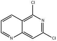 5,7-ジクロロ-1,6-ナフチリジン 化学構造式