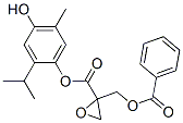 2-[(Benzoyloxy)methyl]-2-oxiranecarboxylic acid 4-hydroxy-2-isopropyl-5-methylphenyl ester Struktur