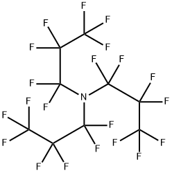 N,N-ビス(ヘプタフルオロプロピル)(ヘプタフルオロプロピル)アミン 化学構造式