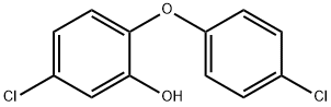 ５クロロ２（４クロロフェノキシ）フェノル 化学構造式