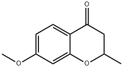 7-メトキシ-2-メチル-2,3-ジヒドロ-4H-クロメン-4-オン 化学構造式