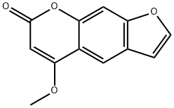 5-甲氧基吡喃并[5,6-F][1]苯并呋喃-7-酮, 3380-68-5, 结构式