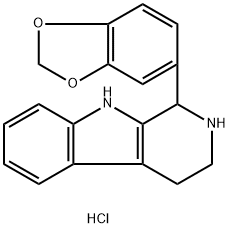 1-(1,3-benzodioxol-5-yl)-2,3,4,9-tetrahydro-1H-beta-carboline hydrochloride Struktur