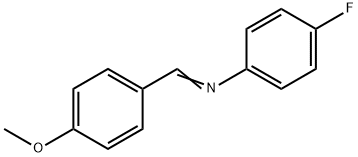 N-(4-METHOXYBENZYLIDENE)-4-FLUOROANILIN& Struktur