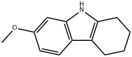 1,2,3,4-テトラヒドロ-7-メトキシカルバゾール 化学構造式