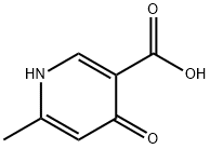 6-メチル-4-オキソ-1,4-ジヒドロピリジン-3-カルボン酸 化学構造式
