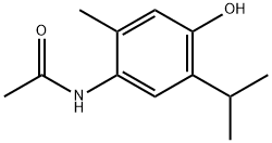 N-[4-HYDROXY-2-METHYL-5-(1-METHYLETHYL)PHENYL] ACETAMIDE Structure
