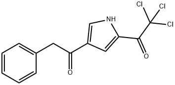 2,2,2-Trichloro-1-[4-(2-phenylacetyl)-1H-pyrrol-2-yl]-1-ethanone Struktur