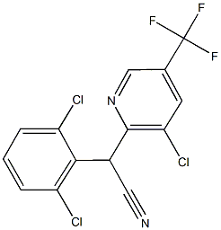 2-[3-Chloro-5-(trifluoromethyl)pyridin-2-yl]-2-(2,6-dichlorophenyl)acetonitrile97% Struktur