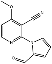 2-(2-FORMYL-1H-PYRROL-1-YL)-4-METHOXYNICOTINONITRILE 化学構造式