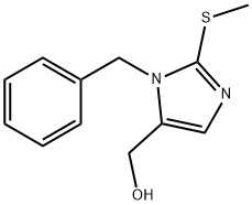 [1-BENZYL-2-(METHYLSULFANYL)-1H-IMIDAZOL-5-YL]METHANOL 化学構造式