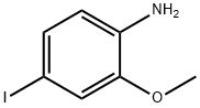 4-ヨード-2-メトキシアニリン 化学構造式