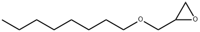 2-オクチルオキシメチルオキシラン 化学構造式