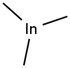 トリメチルインジウム 化学構造式
