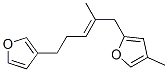 2-[(E)-5-(3-Furyl)-2-methyl-2-pentenyl]-4-methylfuran 结构式