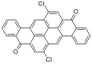 6,14-dichloropyranthrene-8,16-dione Struktur
