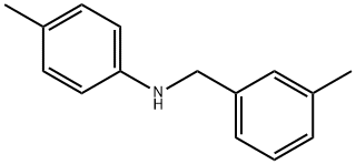 4-Methyl-N-(3-methylbenzyl)aniline Struktur