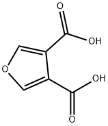 3,4-フランジカルボン酸 化学構造式