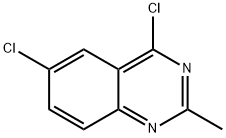 4,6-ジクロロ-2-メチルキナゾリン 化学構造式