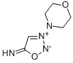 3-モルホリノシドノンイミン-3-イウム 化学構造式