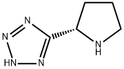 (S)-5-(ピロリジン-2-イル)-1H-テトラゾール 化学構造式