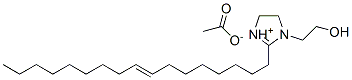 2-(heptadec-8-enyl)-4,5-dihydro-1-(2-hydroxyethyl)-1H-imidazolium acetate  Struktur