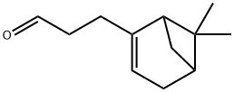 6,6-ジメチルビシクロ[3.1.1]ヘプタ-2-エン-2-プロパナール 化学構造式