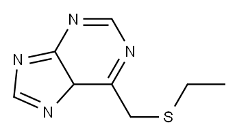 6-(ethylsulfanylmethyl)-5H-purine 结构式