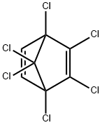 1,2,3,4,7,7-hexachlorobicyclo[2.2.1]hepta-2,5-diene Struktur
