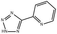 5-(2-ピリジニル)-2H-テトラゾール 化学構造式