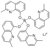 四(2-甲基-8-羟基喹啉)硼锂, 338949-42-1, 结构式