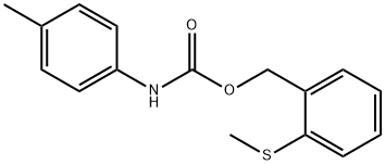 Carbamic acid, (4-methylphenyl)-, [2-(methylthio)phenyl]methyl ester (9CI) Struktur