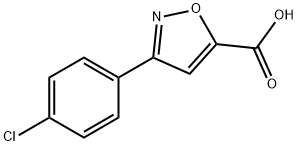 5-(4-氯-苯基)-异噁唑-3-羧酸, 338982-11-9, 结构式