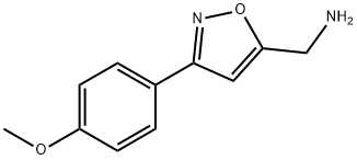 1-[3-(4-methoxyphenyl)-5-isoxazolyl]methanamine(SALTDATA: FREE) Struktur