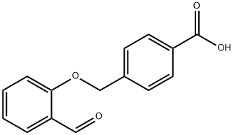 4-[(2-ホルミルフェノキシ)メチル]安息香酸 化学構造式