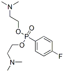 p-Fluorophenylphosphonic acid bis[2-(dimethylamino)ethyl] ester Struktur